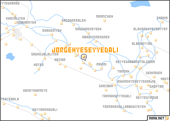 map of Jorgeh-ye Seyyed ‘Alī