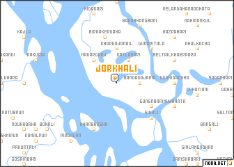 map of Jorkhāli