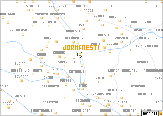 map of Jormăneşti