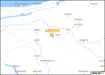 map of Jorniņi