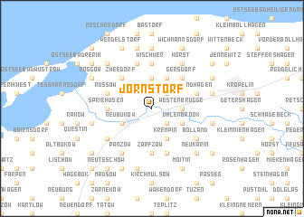 map of Jörnstorf