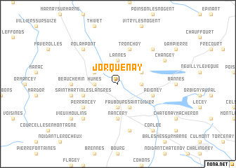 map of Jorquenay