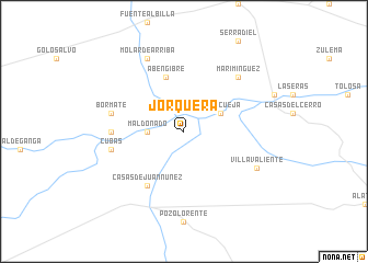 map of Jorquera