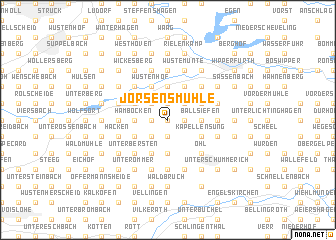 map of Jörsensmühle