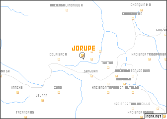 map of Jorupe