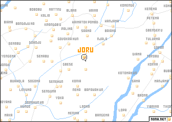 map of Joru