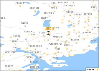 map of Jorv