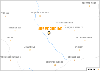 map of José Cândido