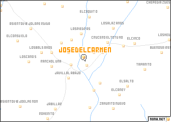 map of José del Carmen