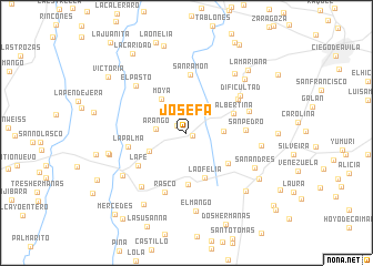 map of Josefa