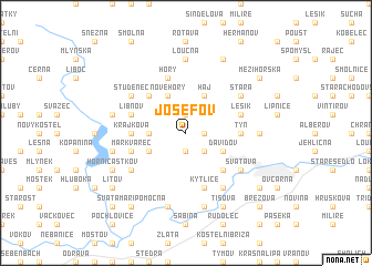 map of Josefov