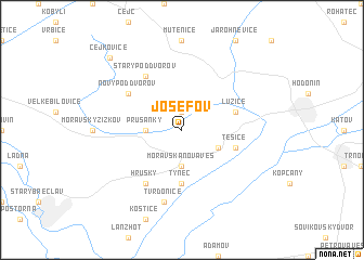 map of Josefov