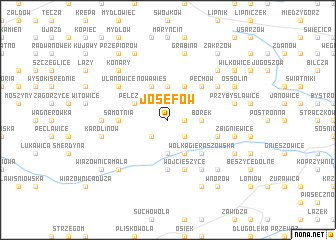 map of Jósefów