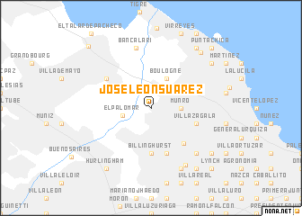map of José León Suárez