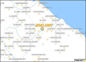 map of José León