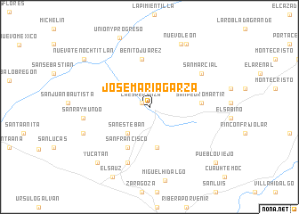 map of José María Garza