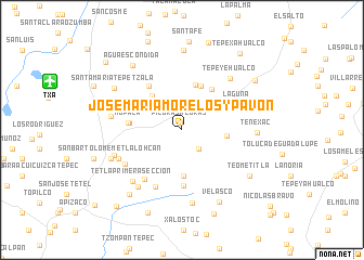 map of José María Morelos y Pavón