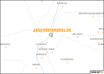 map of José María Morelos