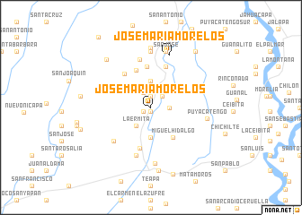 map of José María Morelos