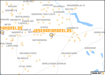 map of José María Morelos