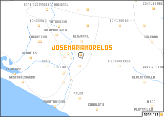 map of José María Morelos