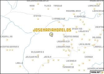 map of José María Morelos