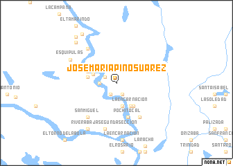 map of José María Pino Suárez