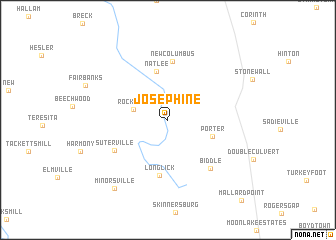 map of Josephine