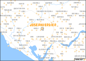 map of Joseph Verdier