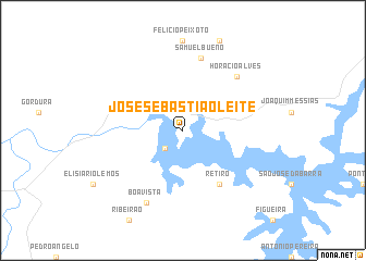 map of José Sebastião Leite