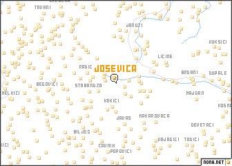 map of Joševica