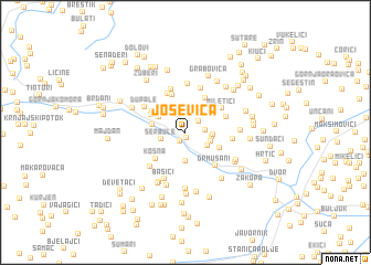 map of Joševica