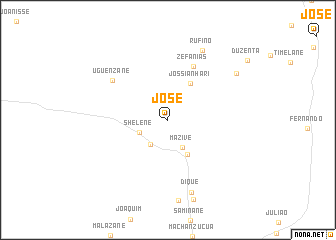 map of José