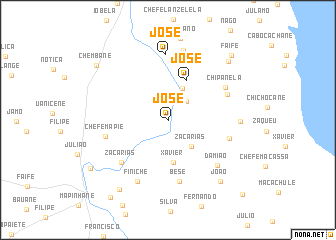 map of José