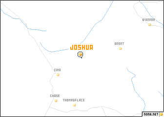map of Joshua