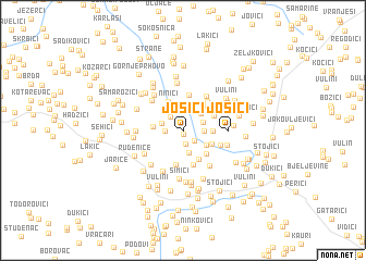 map of Jošići