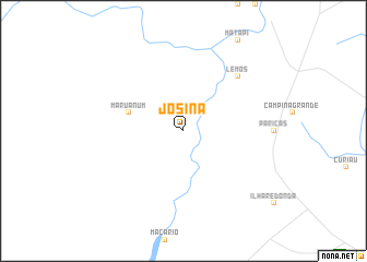 map of Josina