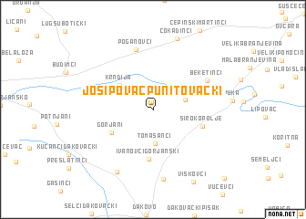 map of Josipovac Punitovački