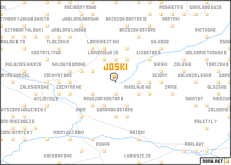 map of Jośki