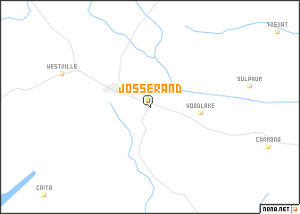 map of Josserand