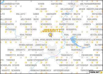 map of Jössnitz