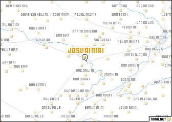 map of Josvainiai