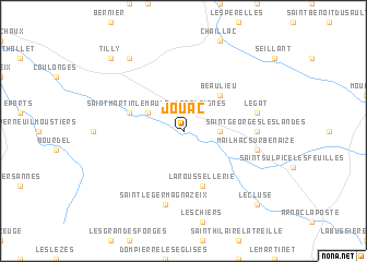 map of Jouac