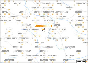 map of Jouanicot