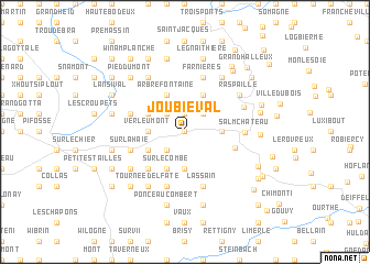 map of Joubiéval