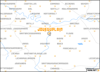 map of Joué-du-Plain