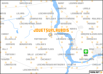 map of Jouet-sur-lʼAubois