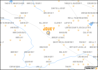 map of Jouey