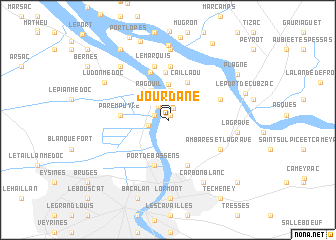 map of Jourdane