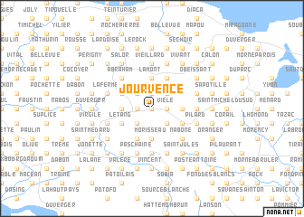 map of Jourvence